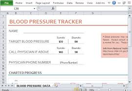 blood pressure and heart rate tracker template for excel