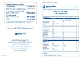 When looking for the right insurance company to suit your needs, you will have to sift through different insurance companies until you find the one with the right. Newmarket Holidays Travel Insurance Policy Document By Newmarket Holidays Issuu