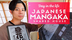 Day in the Life in a Japanese Manga Artist Shared House - YouTube