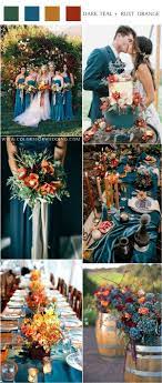 20 Dark Teal And Rust Orange Wedding Color Ideas For Fall Orange Wedding Colors Fall Wedding Color Schemes Teal Wedding Colors