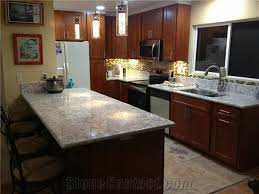 Welcome to ohana building supply. Galaxy White Granite Countertop Light Cherry Cabinet From United States Stonecontact Com