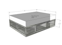 If you need storage and a large bed, this could be the bed you've been searching for. Classic Storage Bed Queen Ana White