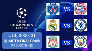 There are intriguing clashes of style and system, and an opportunity for fans to watch some genuinely brilliant players they might not otherwise get to. Uefa Champions League Quarter Final Draw Predictions Ucl 2021 Draw Youtube