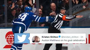 Последние твиты от auston matthews gifs (@amatthewsgifs). Matthews Comments On His Epic Goal Call Celebration Following Leafs Game Article Bardown