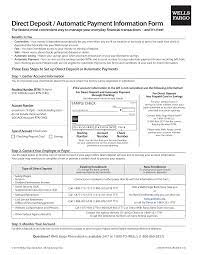 There are millions of designs with various format options like ms word, psd, pdf, and many more. Free Wells Fargo Direct Deposit Form Pdf Eforms
