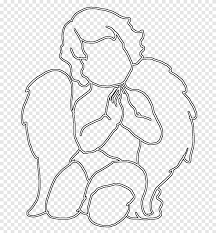 Angel black and white clipart. Drawing Cherub Angel Black And White Save Button White Mammal Png Pngegg