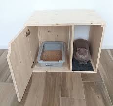 Cat Litter Box Cover Pet Furniture Cat House Modern Litter Etsy Litter Box Covers Pet Furniture Diy Litter Box