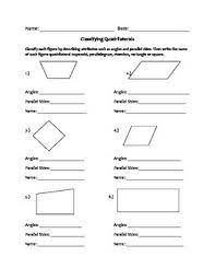 Exercise boxes, organized by sections. A Worksheet That Reviews The Attributes Of Quadrilaterals Can Be Used After The Quadrilaterals Power Quadrilaterals Worksheet Triangle Worksheet Quadrilaterals
