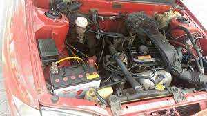 The engine bay, decorated nicely with airbrush on the air intake vent. Club Proton Iswara Aeroback Untuk Pemilik Jenama Proton Enjin Siri 4 Facebook