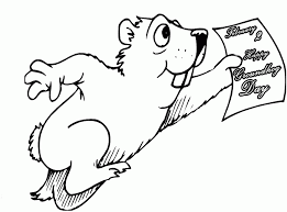 Try to color groundhog day to unexpected colors! Groundhog Day Coloring Pages Kids Free Coloring Pages For Coloring Home