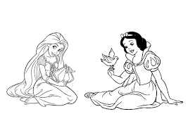 Snow white coloring pages for kids printable free coloing. Disney Princess Black And White Coloring Pages Coloring Pages For Kids
