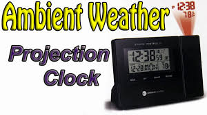 How does projection clock work? Ambient Weather Rc Projection Clock Youtube