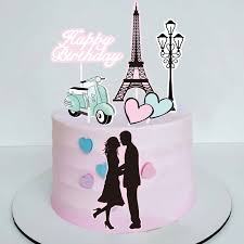 Parfum Cake Toppers Lippenstift Parijs Topper Ijzeren Toren Kus Taart Vlaggen Kids Meisjes Verjaardag Bruiloft Bruid Party Bakken Diy Decor Cake Decorating Supplies Aliexpress