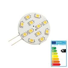 Ampoule 12 Led G4 260 Lm 2w Ronde O30mm Pour Camping Car Caravane