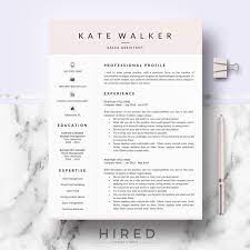 R10 Kate Walker Professional And Creative Resume Cv Template For Ms Office And Mac Pages Instant Download Resume Layout Cover Letter References Res Resume Template Professional Resume Layout Sales Resume