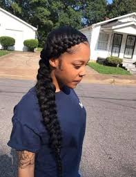 Plait a section of your braids and give the rest of it a. Shop 2 Braids With Weave Hairstyles 61 Off Online