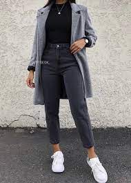 Monochromatic Winter Fit Cold Outfits Mom Jeans Outfit Winter Winter Fashion Outfits