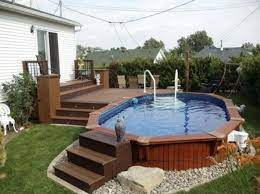 Each side of it can. Above Ground Pool Landscaping Ideas On A Budget Pool Deck Plans Small Above Ground Pool Above Ground Pool Landscaping