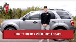 To unlock the chevrolet cobalt with the keys lock in the car one can call their local aaa service or they can enter a code with the keys . How To Unlock 2008 Ford Escape No Keys