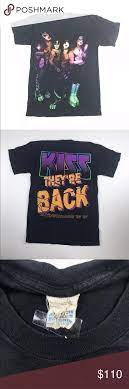 Kiss They Re Back Alive Tour 1996 1997 Vintage Tee Vintage Tees Vintage Shirts Clothes Design