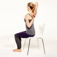 Cow Face Arms There Are Effective Yoga Moves You Can Do Right At Your Desk Ones That Will Help You Get A Me Easy Yoga Poses Yoga Poses Workout For Beginners