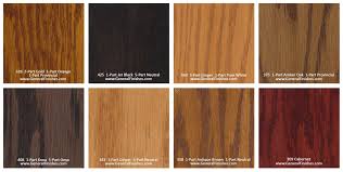 General Finishes Pro Floor Stain Color Swatch Chart For