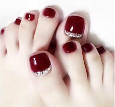 Cheetah print toe nail designs. 24pcs Fake Toe Nails Summer Red Solid Rhinestone Decorated Bridal Wedding Short Square Full Cover With Designs Buy Online In Isle Of Man At Isleofman Desertcart Com Productid 69266924