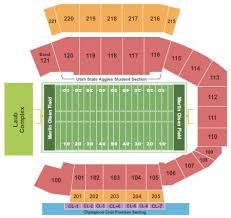 Romney Stadium Tickets And Romney Stadium Seating Chart