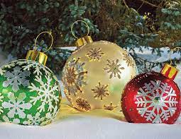 Get it as soon as mon, jan 18. Massive Fiber Optic Led Outdoor Christmas Ornaments