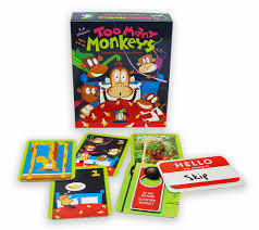 In the case of four players, those sitting opposite play as a team. Too Many Monkeys Gamewright