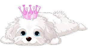 Pink Crown Puppy Dog Drawing Animal Drawings Dog Art