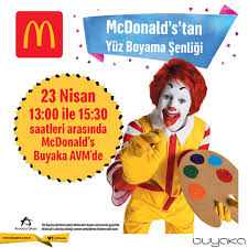 23 Nisan A Ozel Buyaka Mc Donald S Ta Yuz Boyama Senligi Buyakabibaska Benimbuyakam Mcdonalds 23nisan Mcdonald S Nisan Yuzler