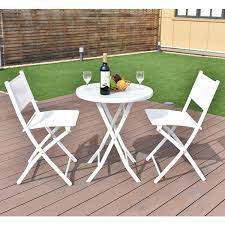 Maybe you would like to learn more about one of these? Costway 3 Pcs Folding Bistro Table Chairs Set Garden Backyard Patio Furniture White Garden Furniture Sets Aliexpress