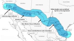 21 de febrero de 2017. Mapa De La Frontera De Estados Unidos Y Mexico Mapa De Estados Unidos