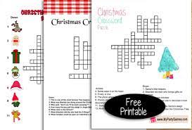 This one is a crossword that uses decorations for clues. 10 Free Printable Christmas Crossword Puzzles