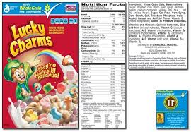 Lucky Charms Dr Parr Says Inside Nutrition Label For Lucky