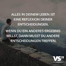 Alles In Deinem Leben Ist Eine Reflexion Deiner Entscheidungen Wenn Du Ein Anderes Ergebnis Willst Dann Musst Du Andere Entscheidungen Treffen Visual State Zitate Entscheidung Spruche Zitate Leben Visual Statements