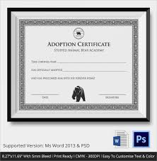 Subscribe to the free printable newsletter. Free 23 Sample Adoption Certificates In Ai Indesign Ms Word Pages Psd Publisher Pdf