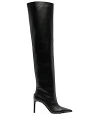 Courrèges pointed-toe 90mm knee-high Boots - Farfetch