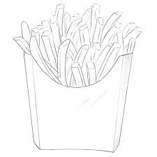 How To Draw French Fries Drawingforall Net how to draw french fries