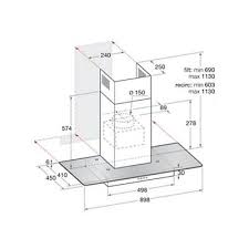 Hotte Decorative Verre Et Inox 90 Cm Hhc9 8fltx Hotpoint Castorama