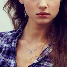 Collier mauvais œil en argent cz, collier mauvais œil en argent sterling  cz, petite breloque Nazar, délicat collier en argent mauvais œil