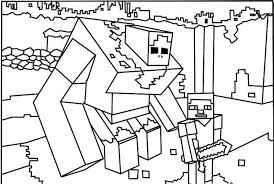 Download or print the image below. 40 Printable Minecraft Coloring Pages