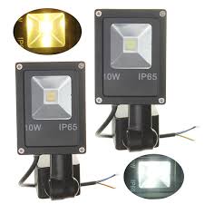 12v 10w Pir Motion Sensor Led Flood Light Ip65 Warm Cold White Light Sale Banggood Com Arrival Notice Arrival Notice