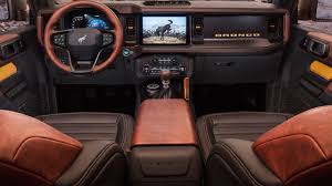2021 Ford Bronco 2 Door 4 Door And Sport Interior Details In 2020 Ford Bronco Ford Bronco 2 Bronco