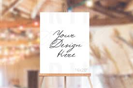 Download Easel Mockup Wedding Sign Mockup Welcome Sign Mockup 995 317316 Mockups Design Bundles
