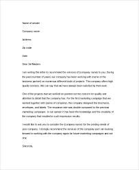 A business recommendation letter, or reference letter, is a recommendation for the services or products supplied by one company to another business or a person. Free 4 Sample Business Reference Letter Templates In Pdf Ms Word