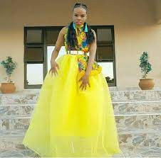 Bridesmaids in green uniform tsonga inspired mermaid dresses. Beautiful Yellow Tsonga Bridesmaid S Dress 2020 Stylish F9 Latest African Fashion Dresses Traditional Wedding Dresses African Wedding Attire