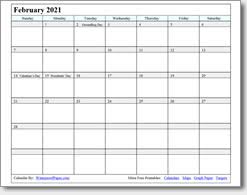 Just click print right from your browser. February 2021 Printable Calendar Print As Many As You Want
