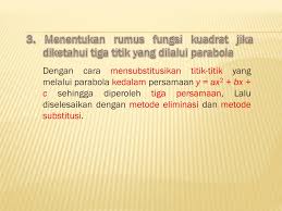 Ppt Persamaan Dan Fungsi Kuadrat Powerpoint Presentation Free Download Id 3934672